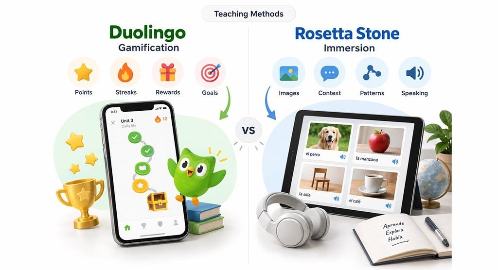 Duolingo vs Rosetta Stone